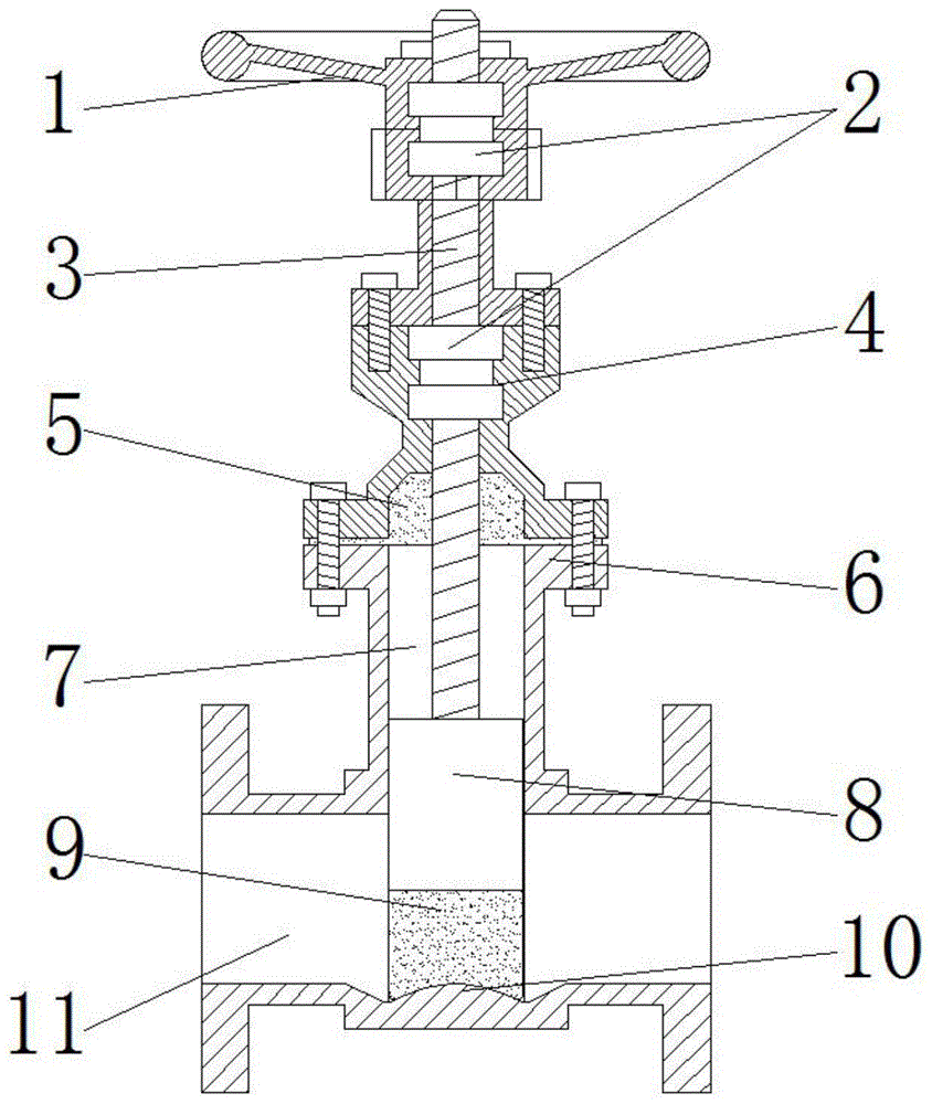 美標(biāo)閘閥結(jié)構(gòu)圖